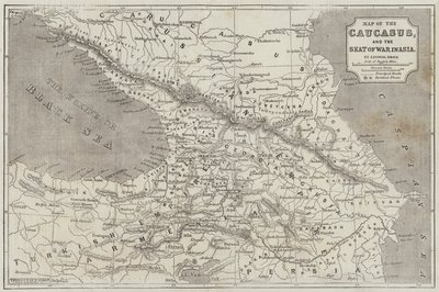 Map of the Caucasus by John Dower